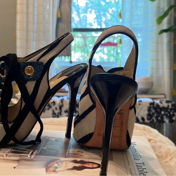Jimmy Choo Zebra Print Heel - Picture 2 of 13
